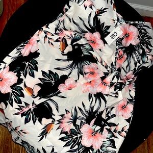 NWT Floral wrap around summer dress, light ,